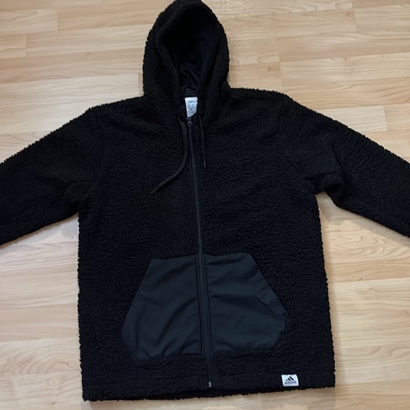adidas Sherpa Hoodie Full Zip Large - Picture 2 of 10